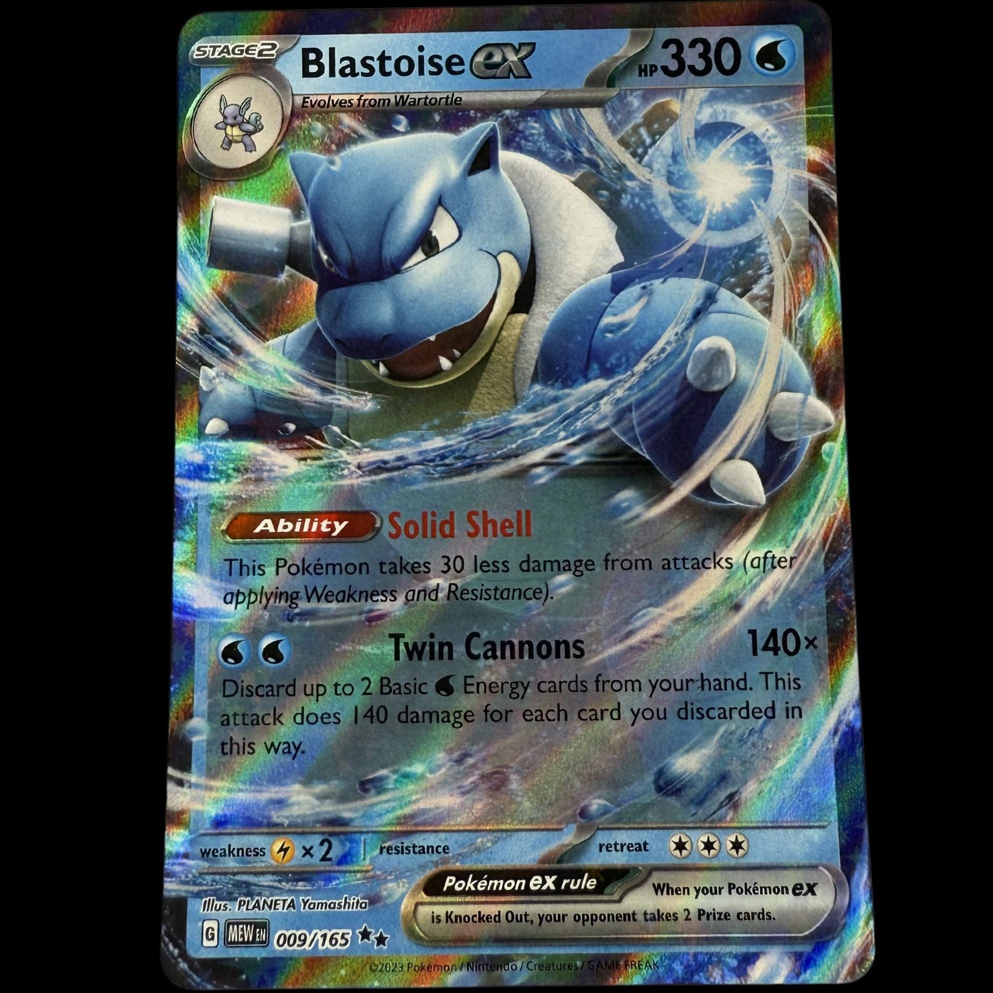 Blastoise ex - 009/165 - SV: Scarlet & Violet 151