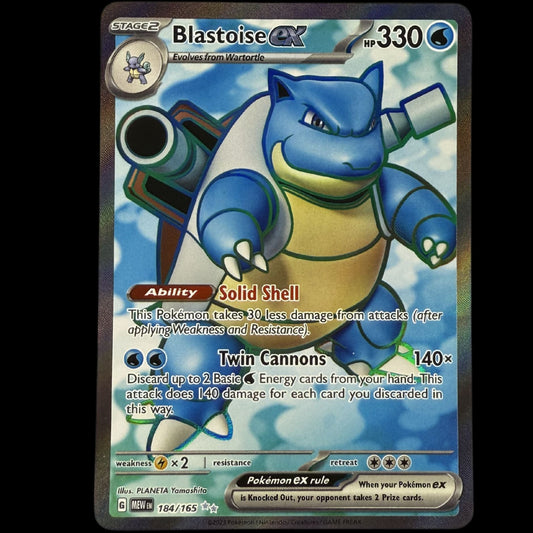 Blastoise ex - 184/165 - SV: Scarlet & Violet 151