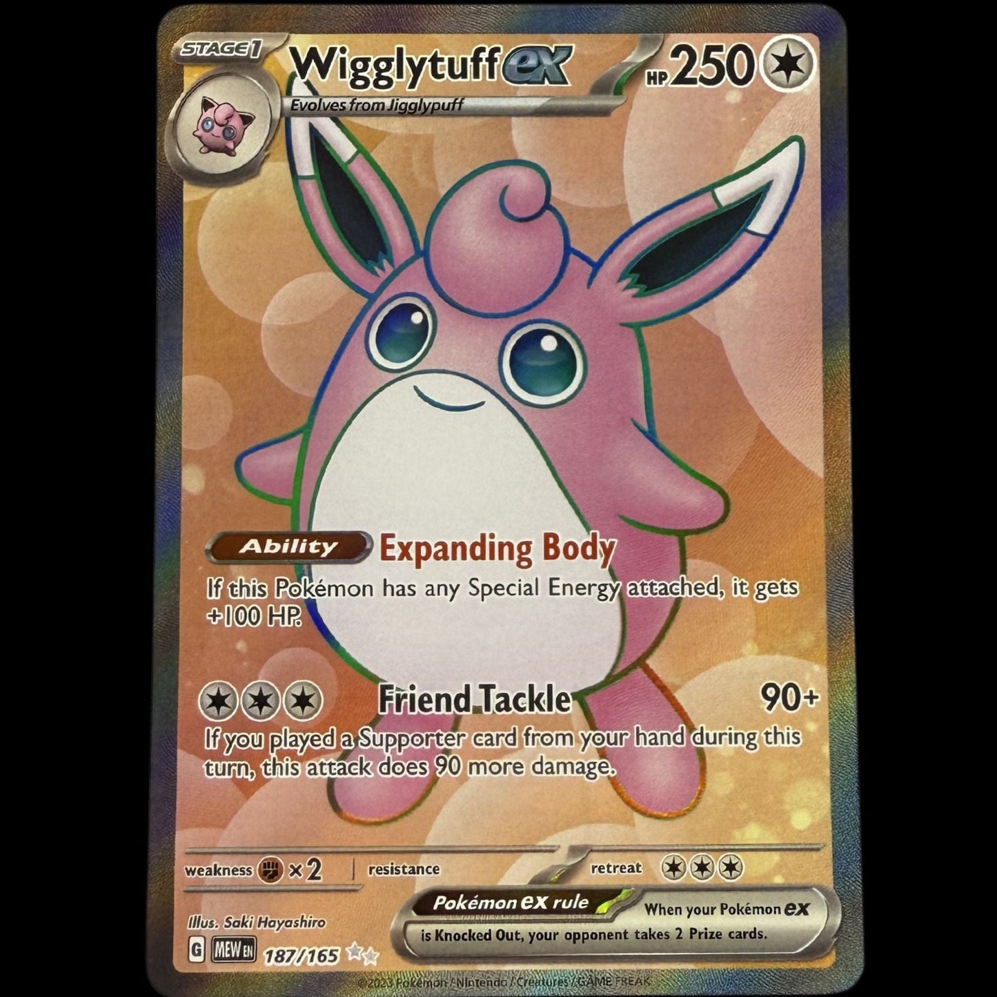 Wigglytuff ex - 187/165 - SV: Scarlet & Violet 151